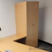 Beech 2 Door, 2 Drawer File and Storage Cabinet, Locking